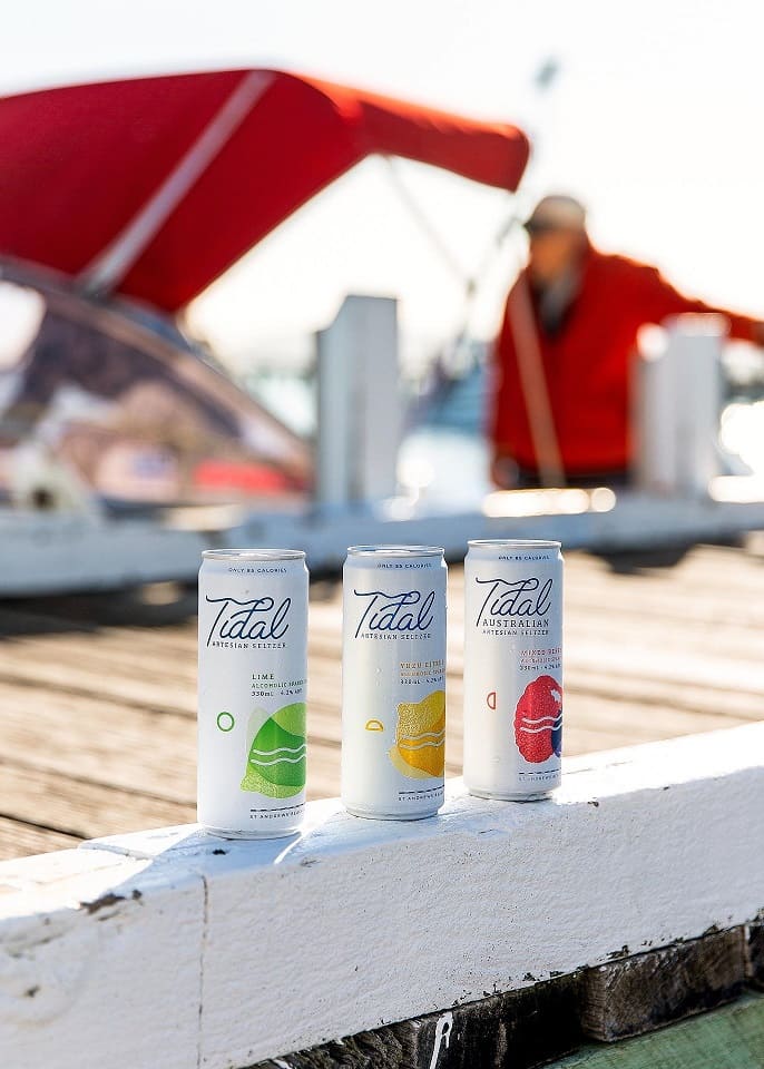 Tidal Artesian Seltzer Packaging Inspired By Coastal Environment