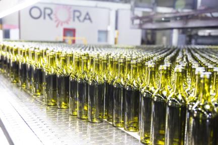 Orora Glass bottles coming off the line