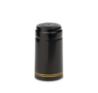 PVC – HG 918-60 Gloss Black with 2 Gold Bands 30.7 x 60 mm