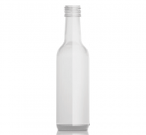 glass bottle clear with screw top finish
