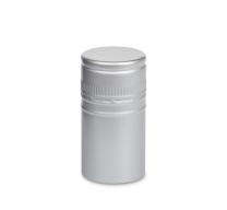 Metallic Silver 31.5mm Screw Cap 