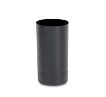 Plain Coated PVC 32.3 x 65mm Satin Black Overcap